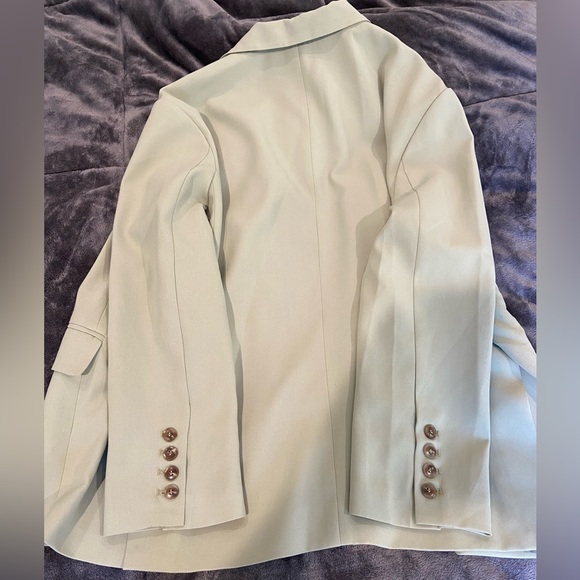 Mimosa Boutique Oversized Mint Green Blazer - Picture 2 of 3